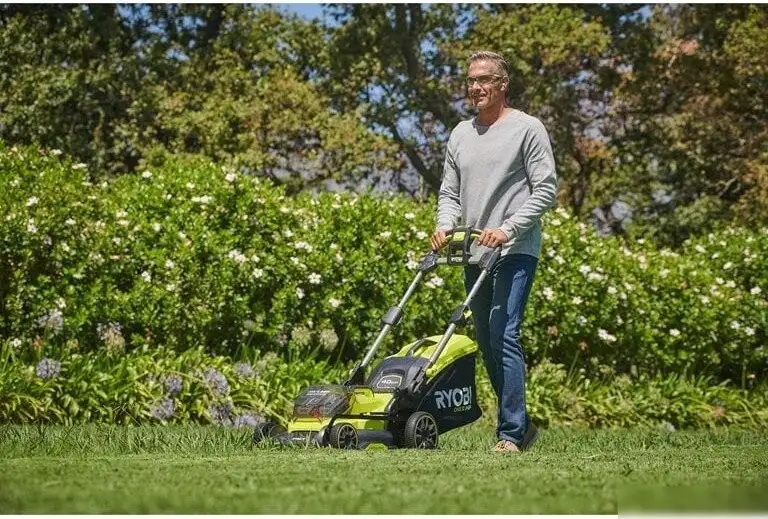 Газонокосилка Ryobi RY18LMX40B-240 (с 2-мя АКБ) – фото товара