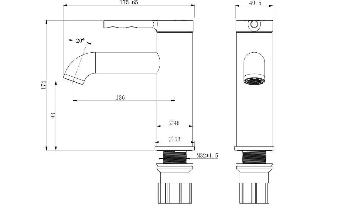 Смеситель Roxen Santi 50034017-CH - фото товара