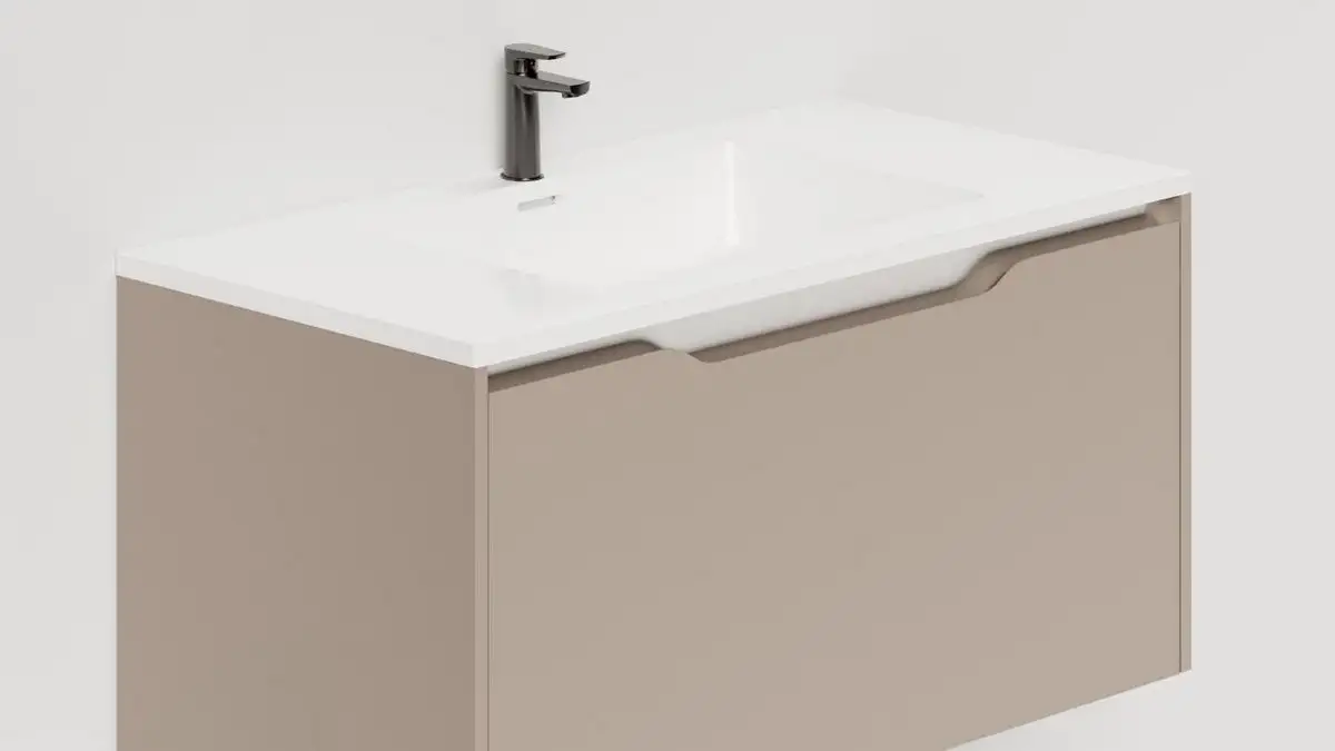 Salini Тумба под умывальник Smile 80 S800T (серо-коричневый) – фото товара