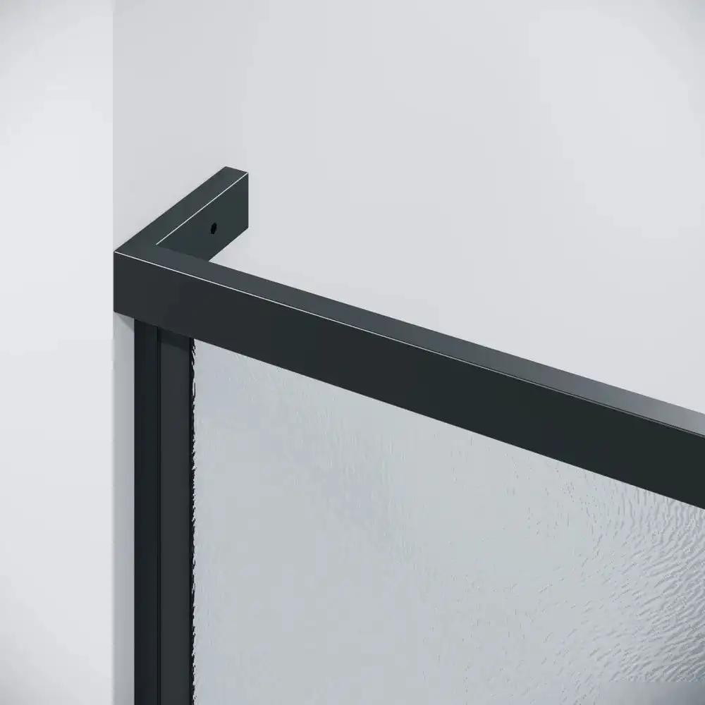 Душевой уголок Grossman Pragma 100x100x195 120.K33.03.1010.21.02 (черный матовый/стекло шиншилла) - фото товара