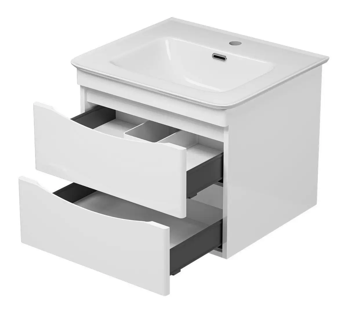 Misty Тумба под умывальник Мираж 60 П-Мир-01060-011П2Я – фото товара