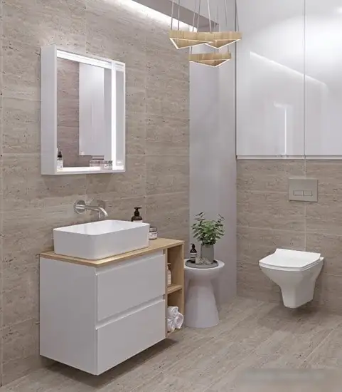 Cersanit Тумба Moduo 80 SZ-MOD80-BL/Wh под умывальник – фото товара