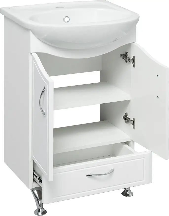 Runo Тумба с умывальником Runo Севилья 60 + Уют 60 (напольная) – фото товара