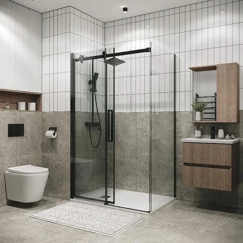 Душевой уголок Grossman Classic 120х100х195 120.K33.04.1210.42.00 (графит сатин/стекло прозрачное) - фото товара