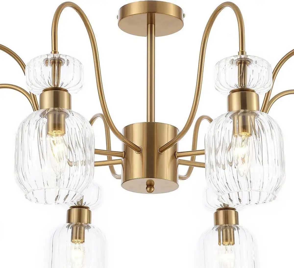 Люстра средней высоты Escada 1141/8PL (античная медь/прозрачный) – фото товара