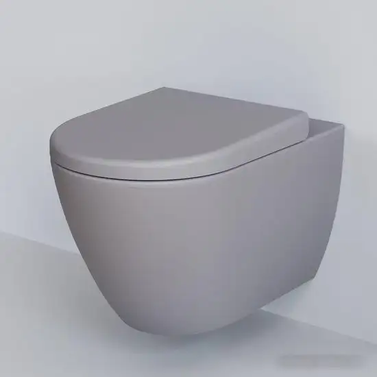 Унитаз Ambassador Queen 113T20301R (серый матовый, с толстым сиденьем) - фото товара