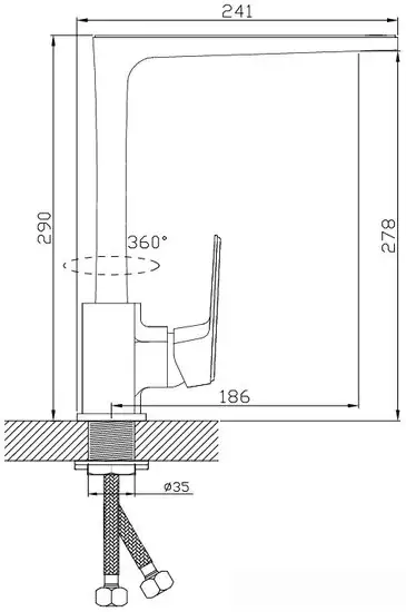 Смеситель Diadonna D78-443116HG - фото товара