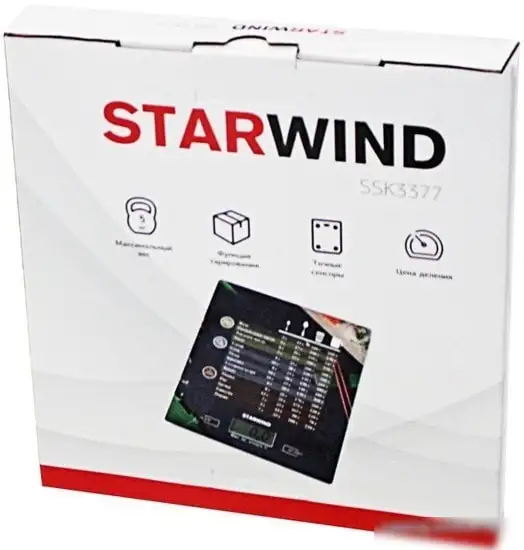 Кухонные весы StarWind SSK3377 - фото товара