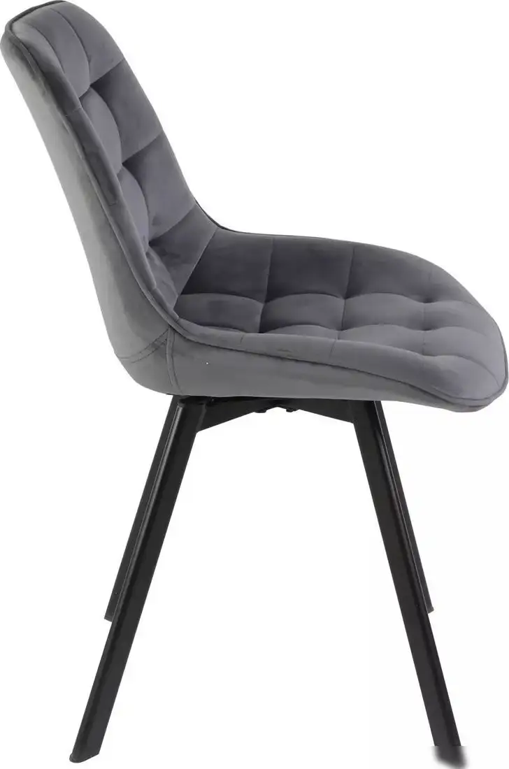 Стул Signal Monti Velvet Bluvel 14 (серый/черный) – фото товара