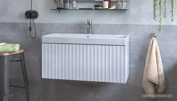 Velvex Тумба под умывальник Compo 800-0-1 tp.COM.9696.80.1Y (белый глянец) – фото товара