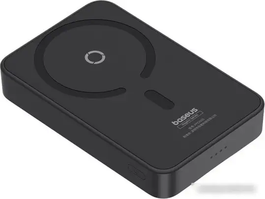 Внешний аккумулятор Baseus MagPro Magnetic Bracket Wireless Fast-Charging Power Bank 20W 5000mAh (черный) – фото товара
