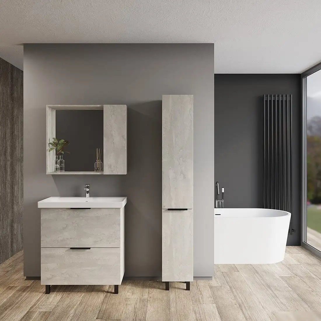 Viant Тумба под умывальник Берлин Moduo 80 VBER80MDC-T2YP – фото товара