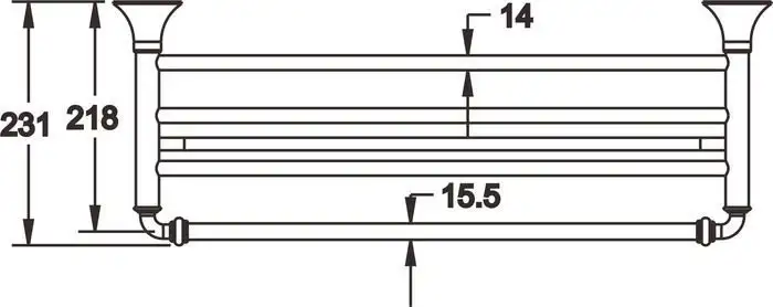 Полка для полотенца Rose RG1208 – фото товара