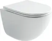 Унитаз подвесной Ceramica Nova Vogue CN4008T (белый, с креплением и сиденьем)