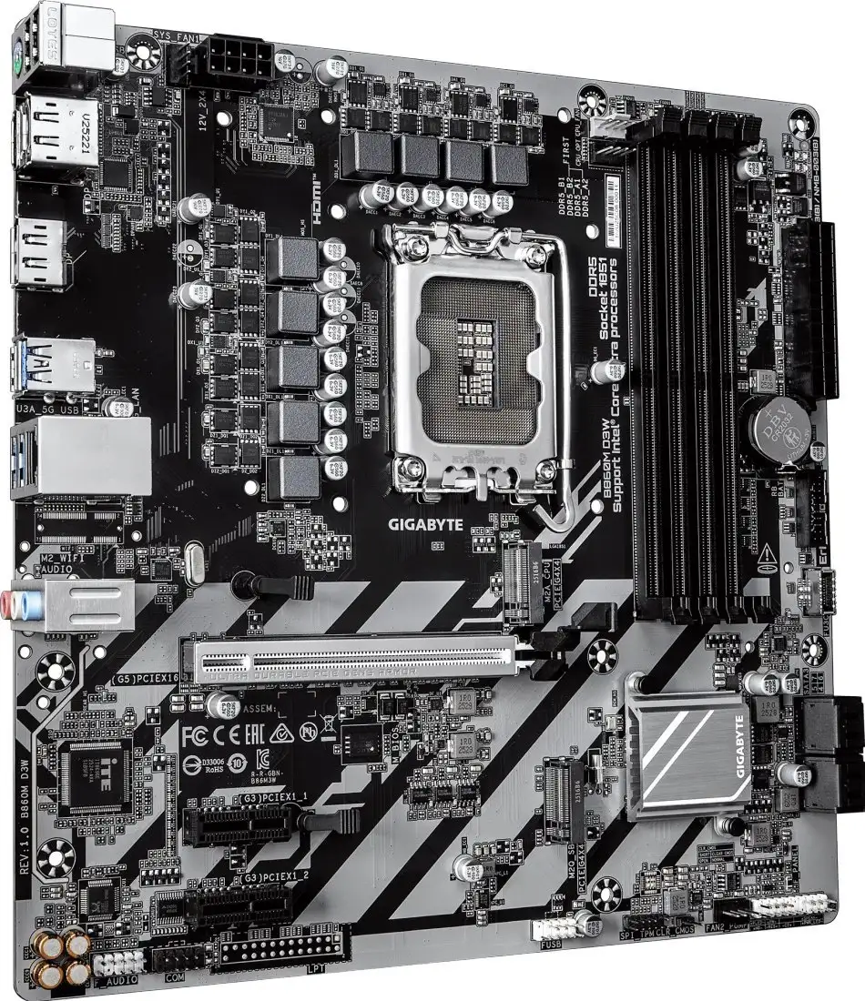 Материнская плата Gigabyte B860M D3W – фото товара