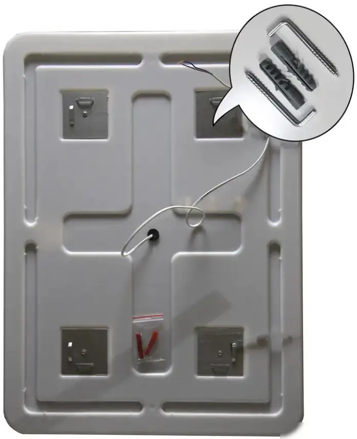 Пекам Зеркало Marta 1 80x140 marta1-180x140 (с подсветкой, с с механической клавишей) – фото товара