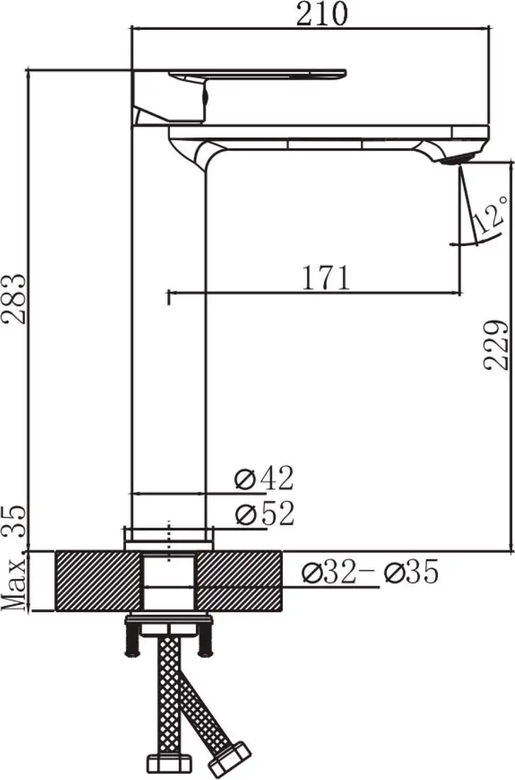 Смеситель Lauter Moon 21СК8691BS - фото товара