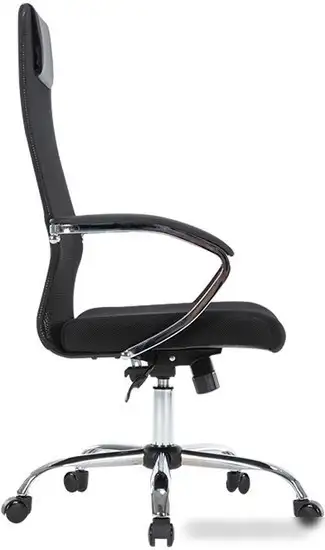 Кресло CHAIRMAN CH612 (chrome, черный) – фото товара