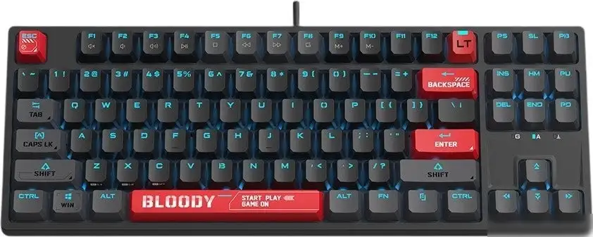 Клавиатура A4Tech Bloody AT87 (черный/красный) – фото товара