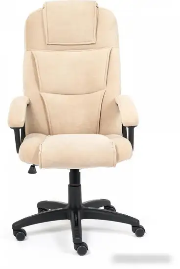 Офисное кресло TetChair Bergamo флок (бежевый) – фото товара