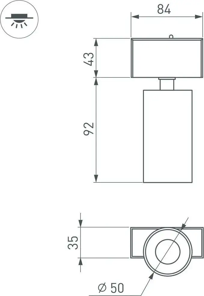 Трековый светильник Arlight Mag-Spot-45-R85-7W Day4000 046587 – фото товара