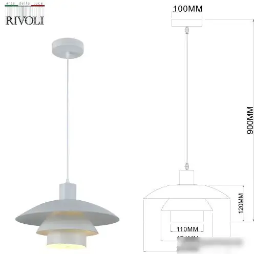 Подвесная люстра Rivoli Xenobia 5097-201 Б0054867 – фото товара