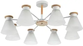 Люстра средней высоты Arte Lamp Tyler A1031PL-8WH – изображение в каталоге
