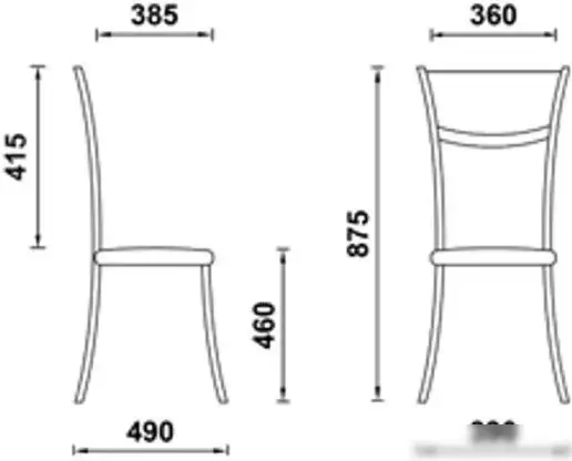 Стул UTFC Бистро M BL (Z11/черный) – фото товара