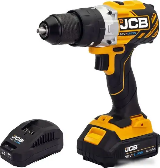 Ударная дрель-шуруповерт JCB 18CD-2XB-E (с 1-им АКБ)