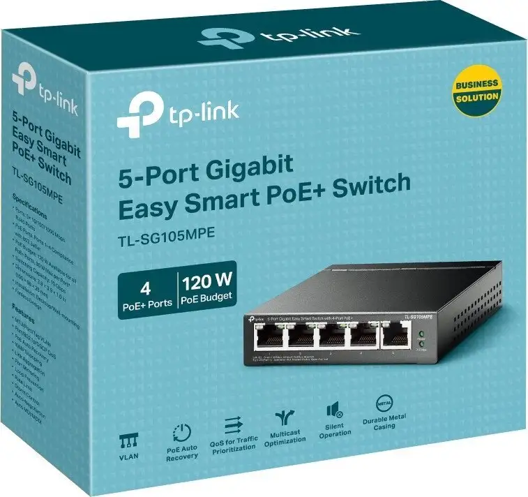 Настраиваемый коммутатор TP-Link TL-SG105MPE – фото товара