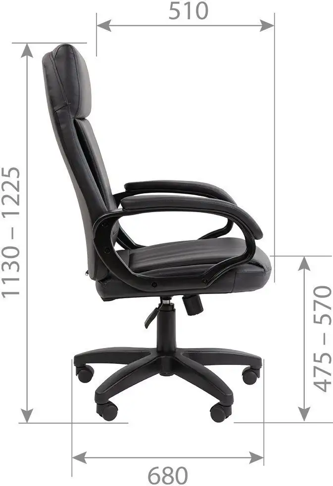 Офисное кресло CHAIRMAN 794LT (черный) – фото товара