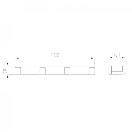 Планка с крючками Abber Westen AA1751 (хром) – фото товара