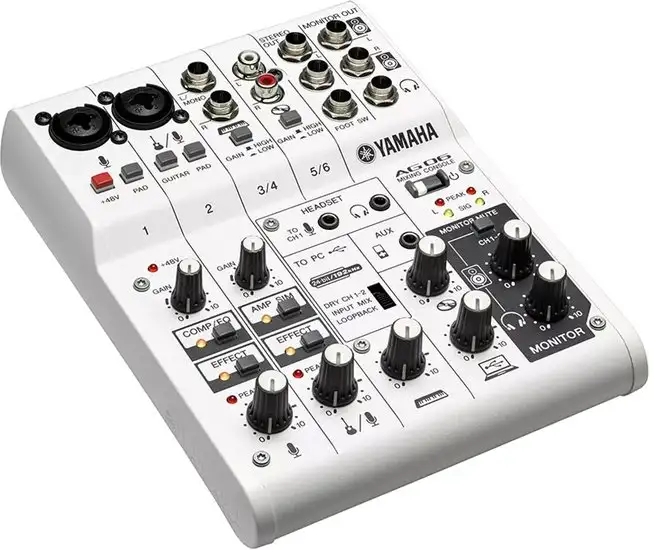 Микшерный пульт Yamaha AG06 – фото товара