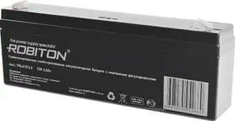 Аккумулятор для ИБП Robiton VRLA12-2.2 (12В/2.2 А·ч) – изображение в каталоге