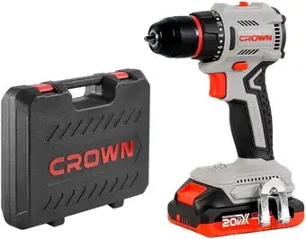 Дрель-шуруповерт Crown CT21131HMX-2 BMC (с 2-мя АКБ, кейс) – изображение в каталоге