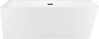 Ванна Wellsee Bromance 170x78 23160403R (пристенная ванна (левая) белый глянец, экран, ножки, сифон-автомат матовый черный) - изображение в каталоге