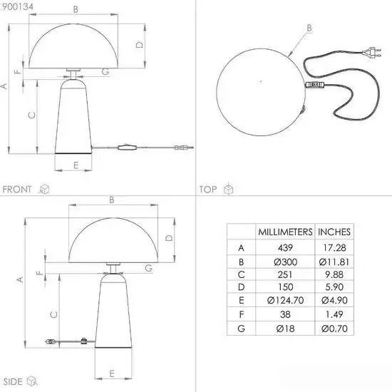 Настольная лампа Eglo Aranzola 900134 – фото товара