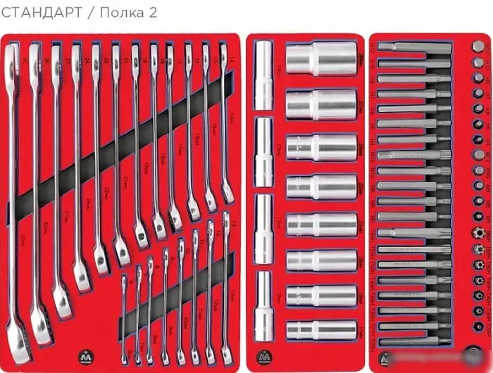 Универсальный набор инструментов Мастак 5-00186 (186 предметов) – фото товара