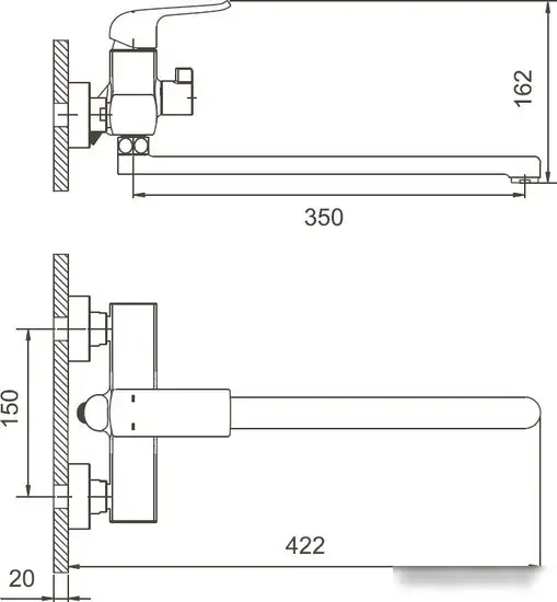 Смеситель Gappo G2250-8 - фото товара