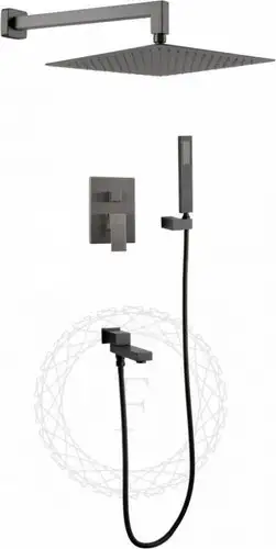 Душевая система Filarete Fing FL1040 (графит)