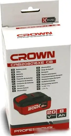 Аккумулятор Crown CAB208016XE (20В/8 Ач) – фото товара