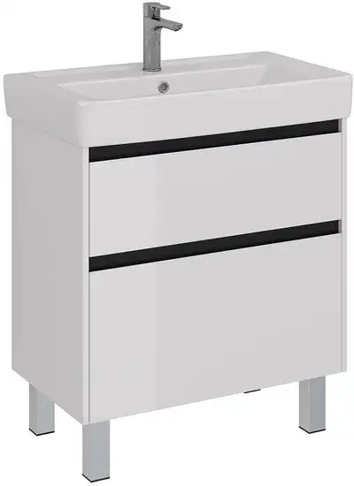 Lemark Тумба под умывальник Combi 80 LM03C80T (белый глянец) – фото товара