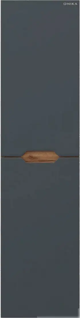 Onika Шкаф-полупенал для ванной Айленд 30 403087 (графит/дуб крафт золотой) – фото товара