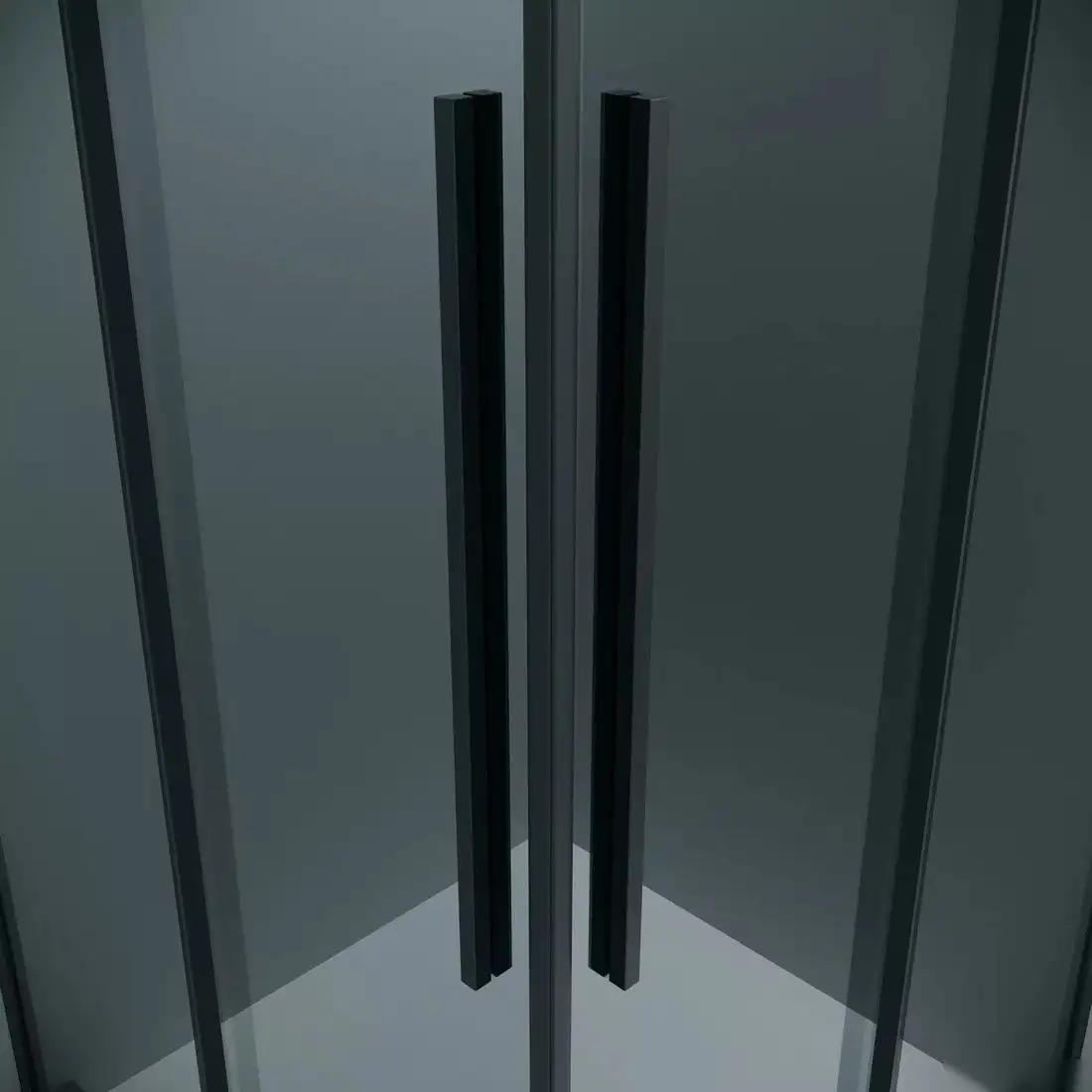 Душевой уголок Grossman Galaxy 90x80x195 300.K33.01.9080.21.10 (черный матовый/тонированное стекло) - фото товара