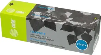 Картридж CACTUS CS-CF401X (аналог HP CF401X) – изображение в каталоге