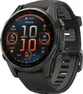 Умные часы Garmin Fenix 8 Sapphire 43мм (титановый угольно-черный DLC, пепельно-серый ремешок) – изображение в каталоге
