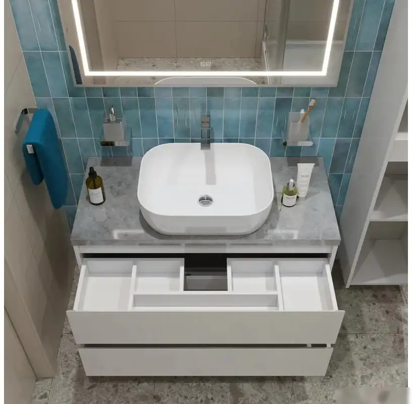 BelBagno Тумба с умывальником KRAFT100BO-KEPMGL-1302-SET – фото товара