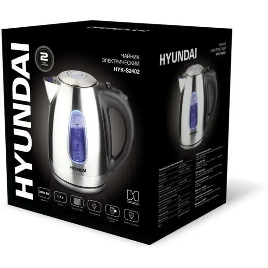 Электрический чайник Hyundai HYK-S2402 - фото товара