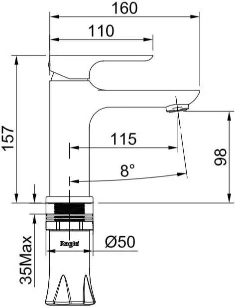 Смеситель Raglo R03.10.06 - фото товара