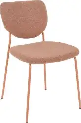Стул Stool Group Gigi DRC-9155-B (коричневый букле/ножки розовые) – изображение в каталоге